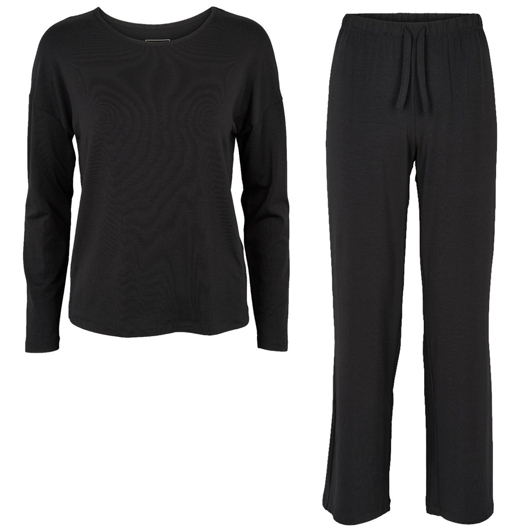Conservandum Pyjamas set long sleeve Underwear Black 019400706