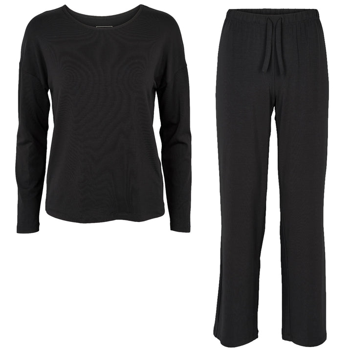 Conservandum Pyjamas set long sleeve Underwear Black 019400706
