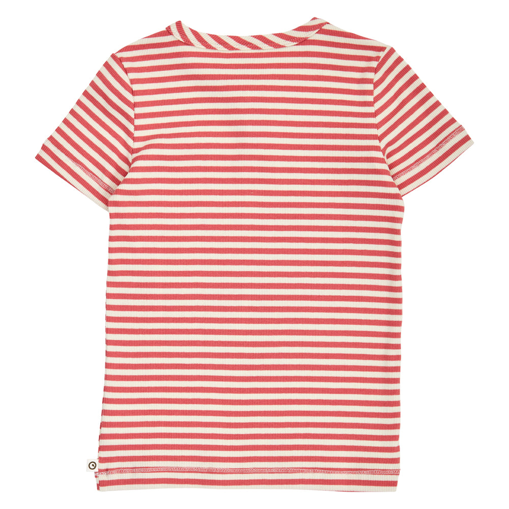 müsli RIB STRIPE T-shirt S_S Tee Mineral red/ Tofu 690000312