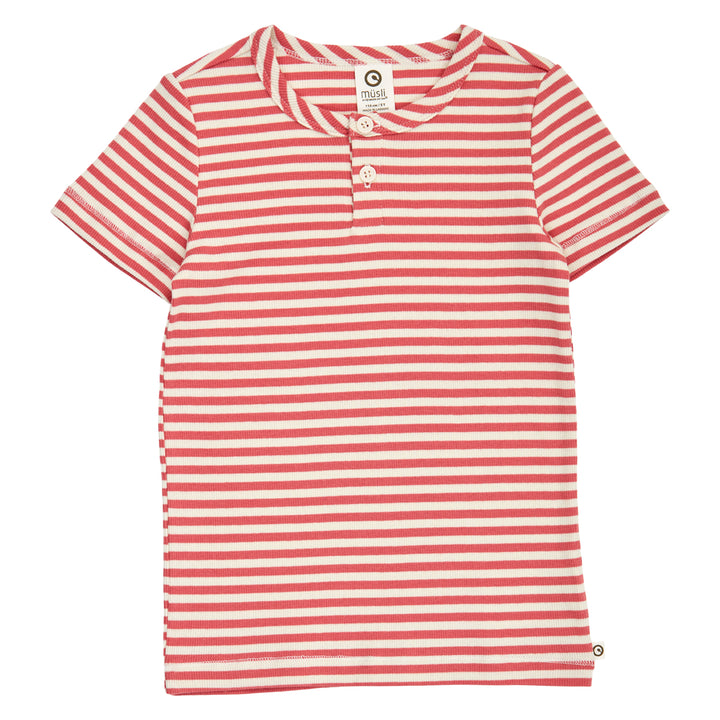 müsli RIB STRIPE T-shirt S_S Tee Mineral red/ Tofu 690000312