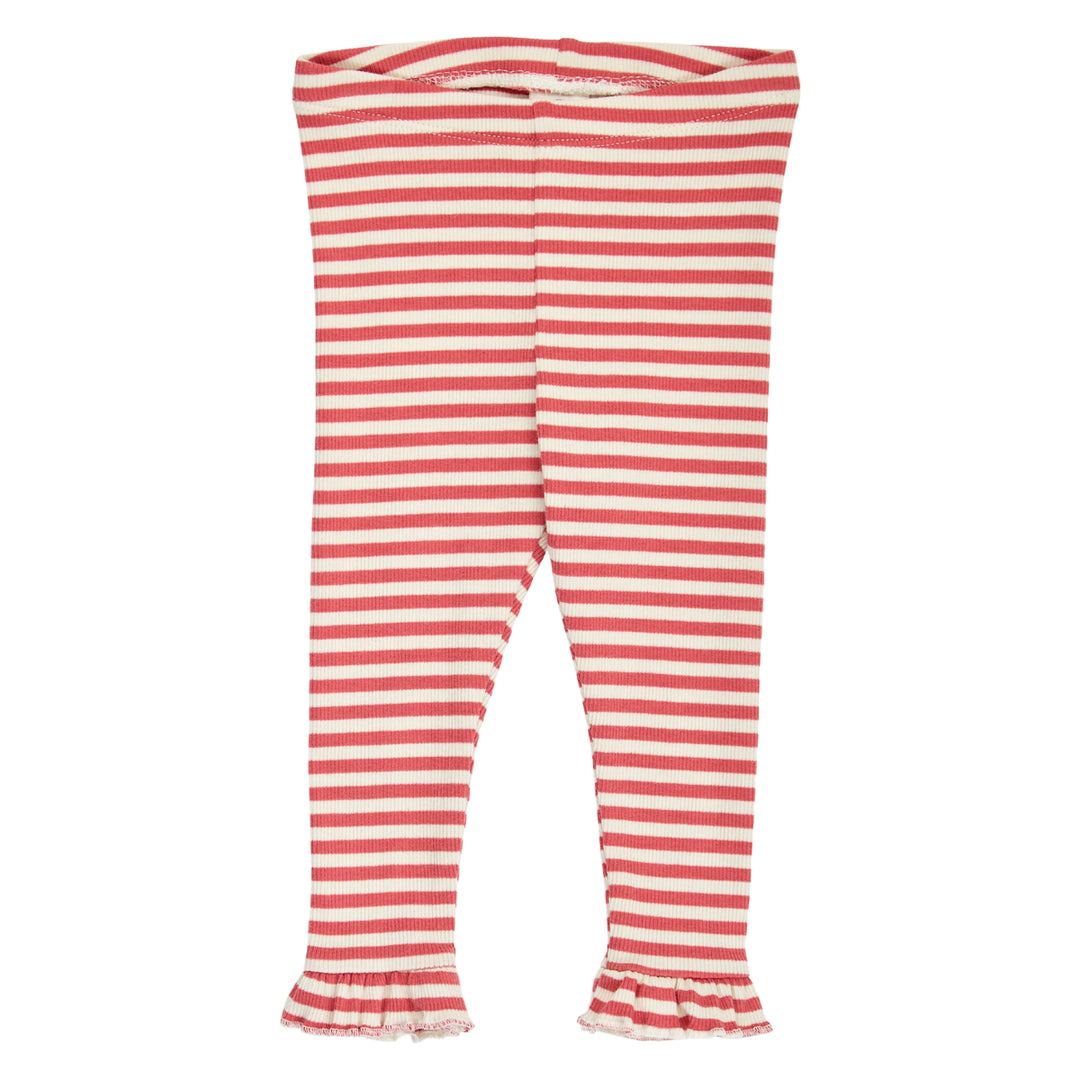 müsli RIB STRIPE frill leggings Leggings Mineral red/ Tofu 690000312