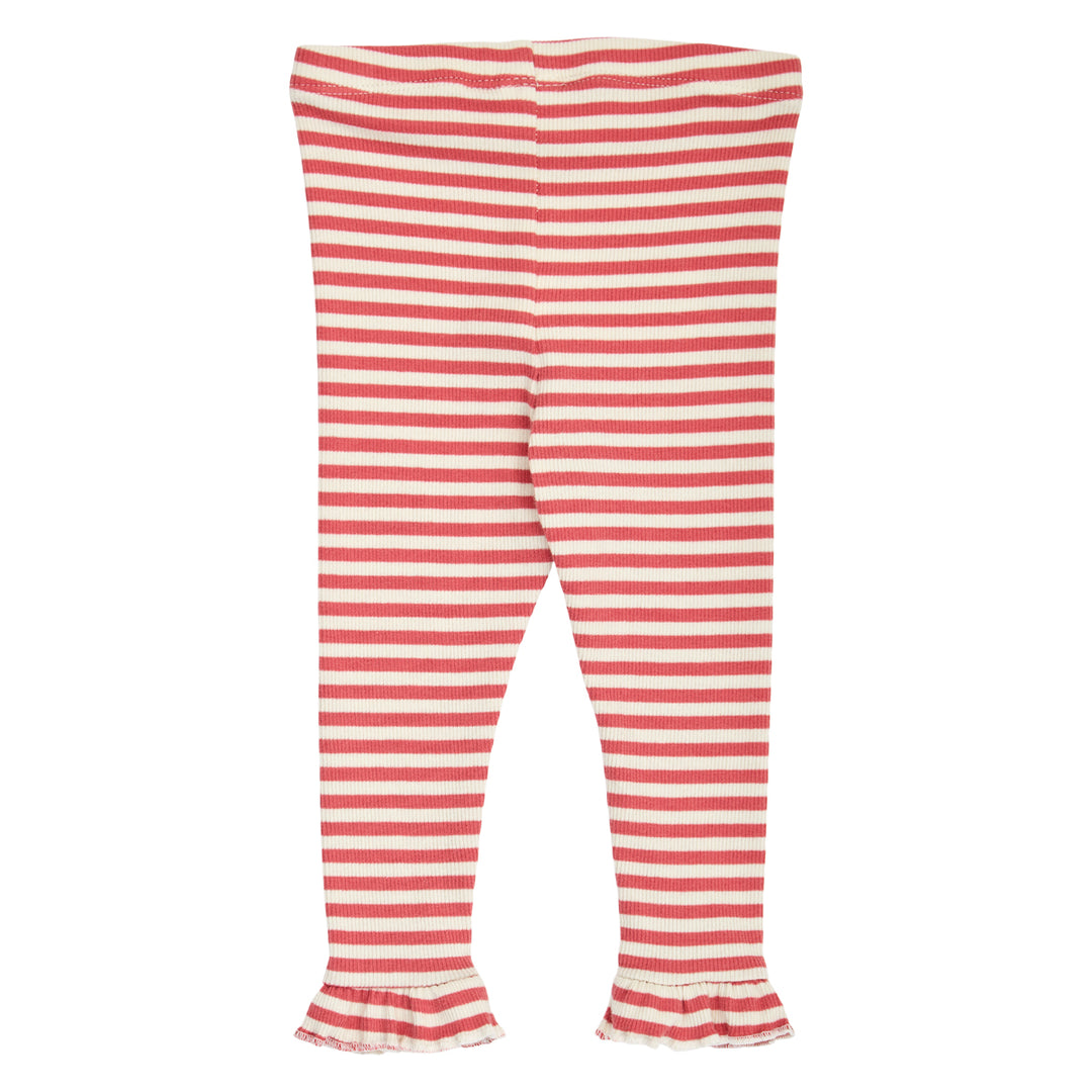 müsli RIB STRIPE frill leggings Leggings Mineral red/ Tofu 690000312