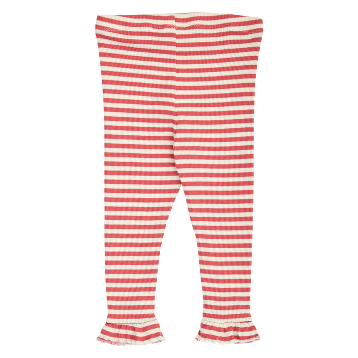 müsli RIB STRIPE frill leggings Leggings Mineral red/ Tofu 690000312