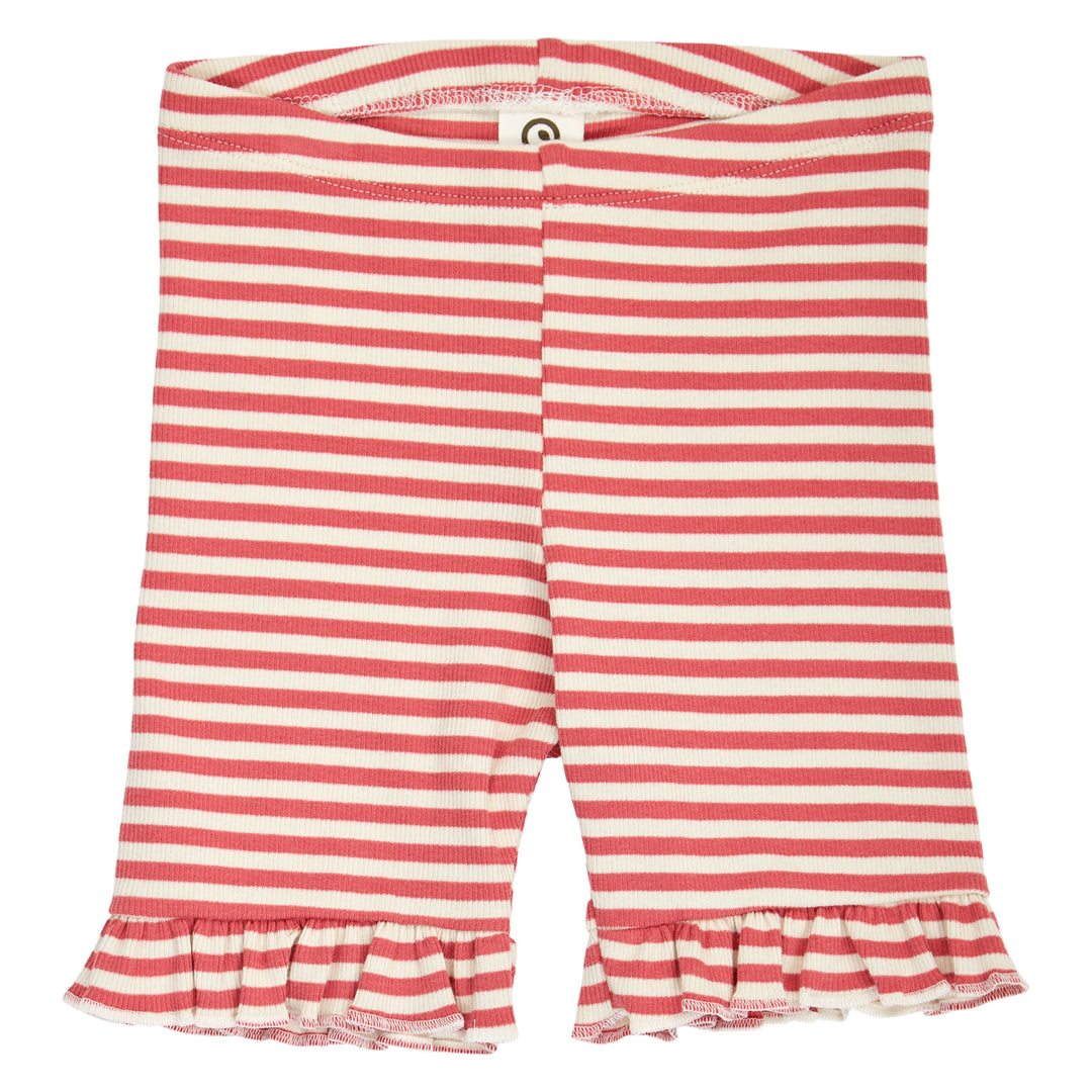 müsli RIB STRIPE frill tights Leggings Mineral red/ Tofu 690000312