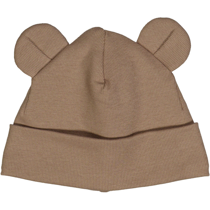 müsli RIB bear hat with ears Headwear Walnut 017080802