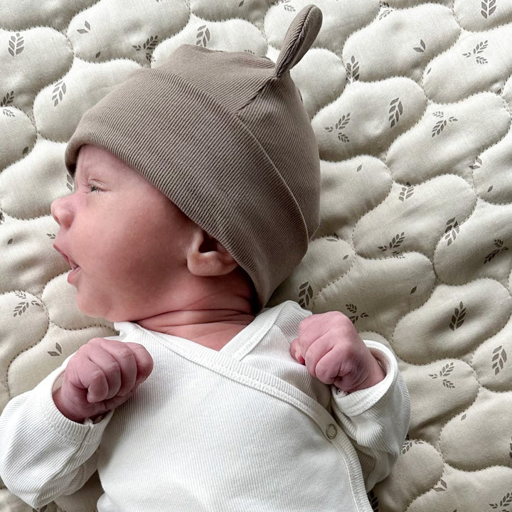 müsli RIB bear hat with ears Headwear Walnut 017080802