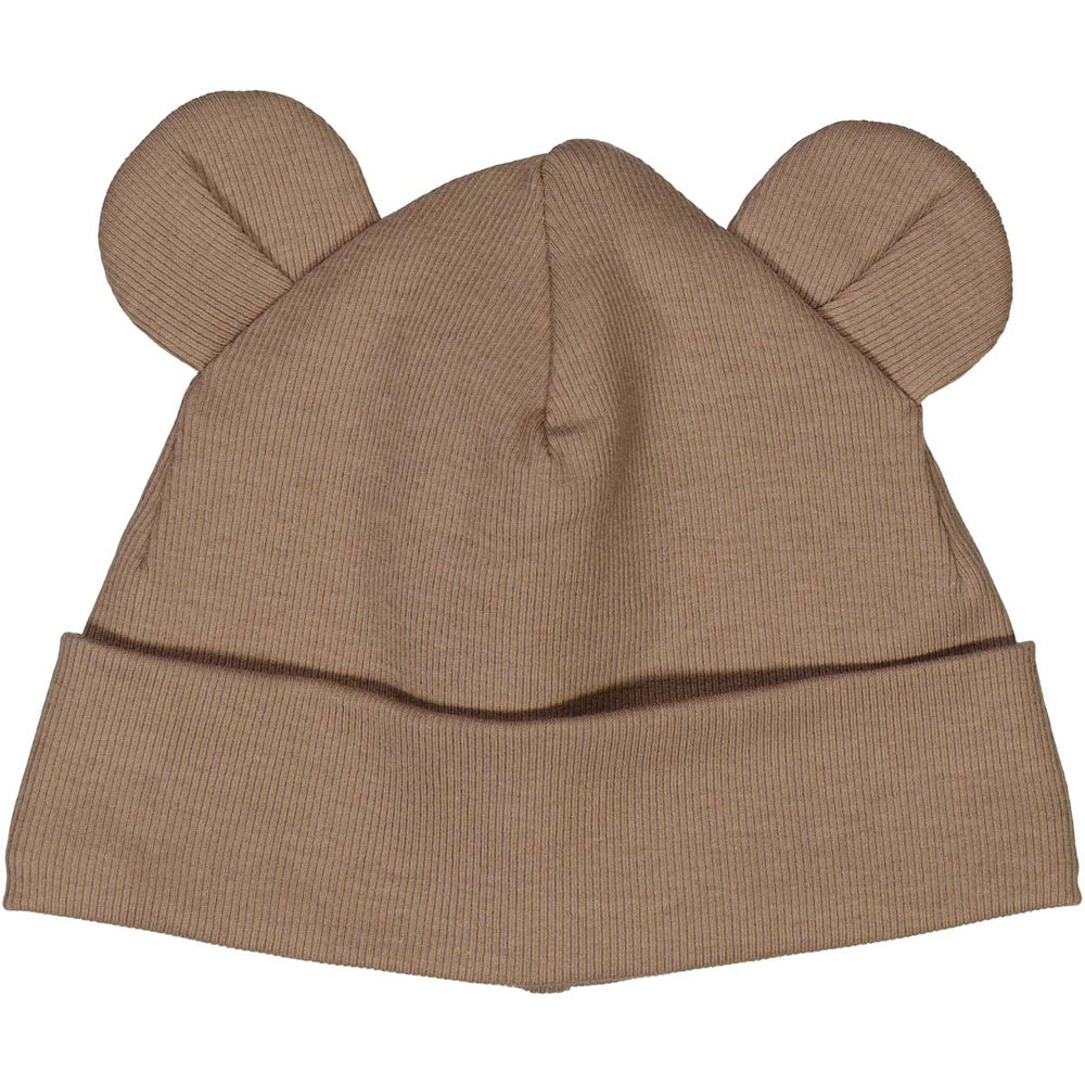 müsli RIB bear hat with ears Headwear Walnut 017080802