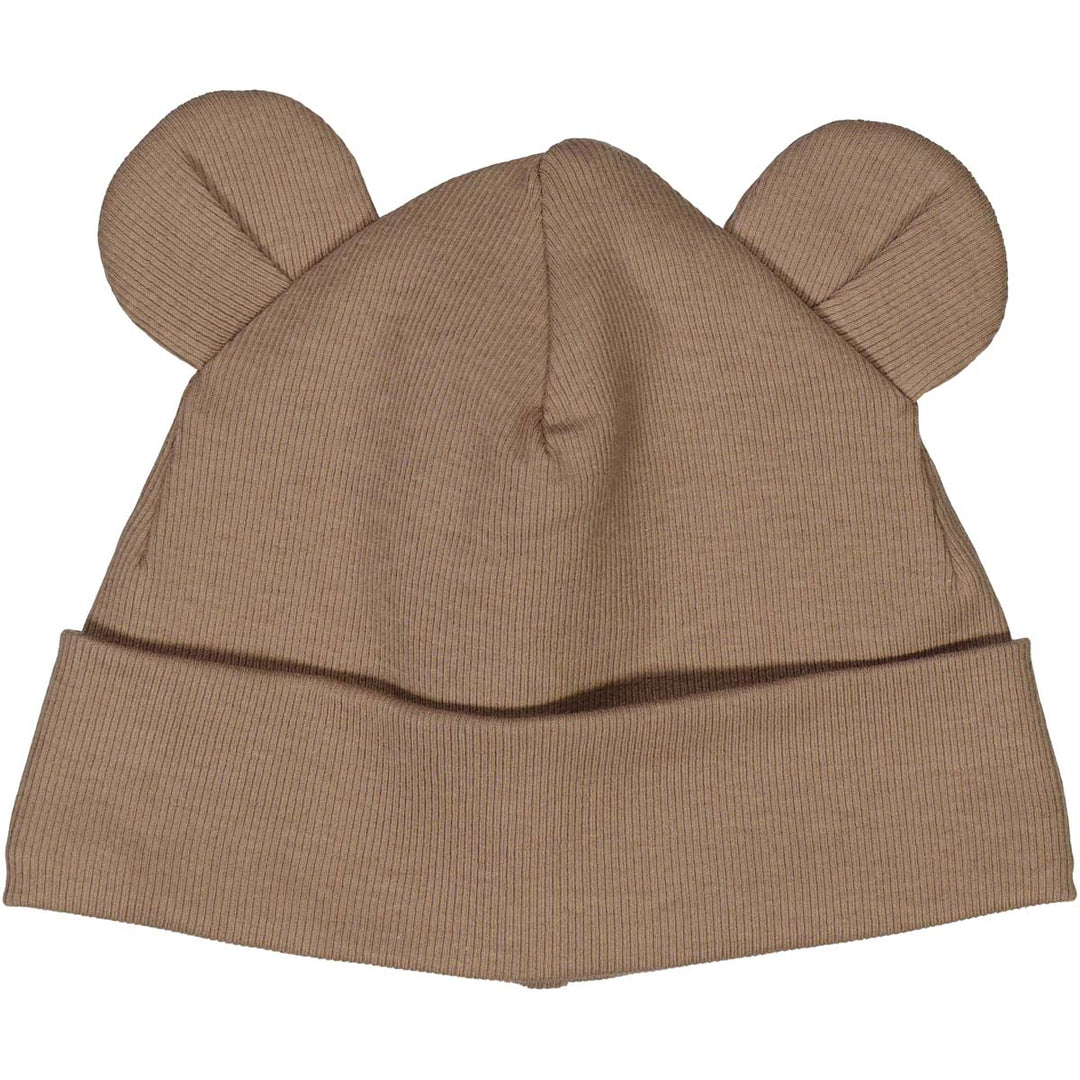 müsli RIB bear hat with ears Headwear Walnut 017080802