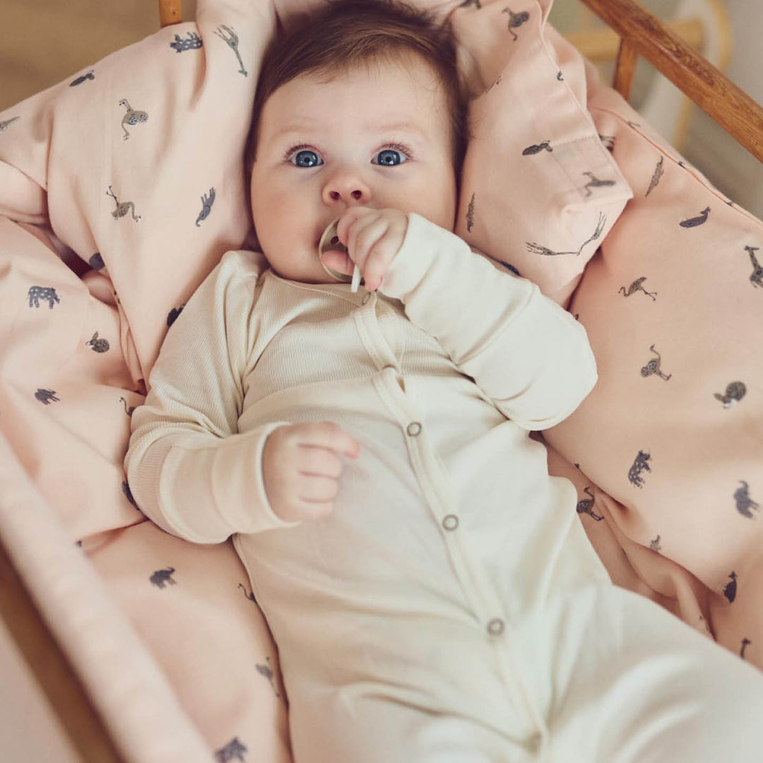 müsli RIB bodysuit with feet Bodystockings Balsam cream 011100100