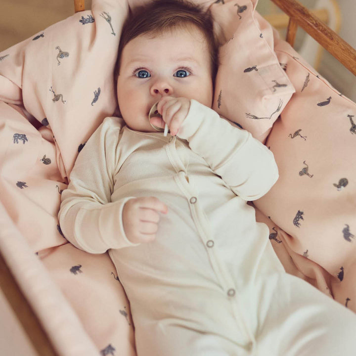 müsli RIB bodysuit with feet Bodystockings Balsam cream 011100100