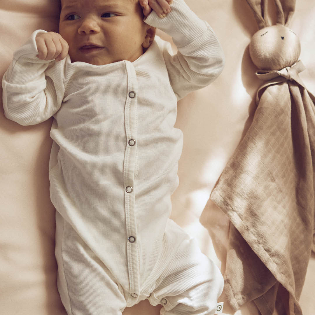 müsli RIB bodysuit with feet Bodystockings Balsam cream 011100100