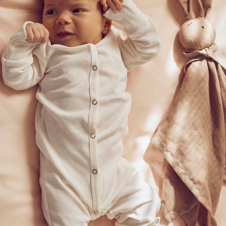 müsli RIB bodysuit with feet Bodystockings Balsam cream 011100100