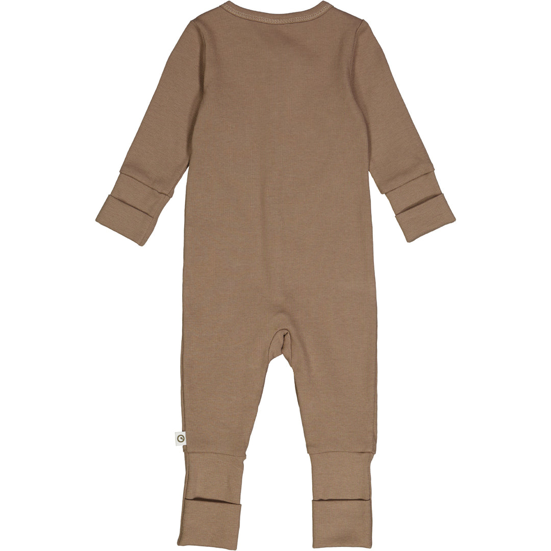 müsli RIB bodysuit with feet Bodystockings Walnut 017080802