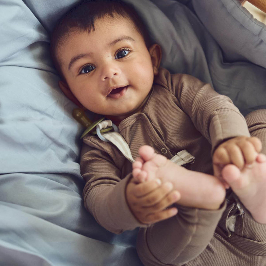 müsli RIB bodysuit with feet Bodystockings Walnut 017080802