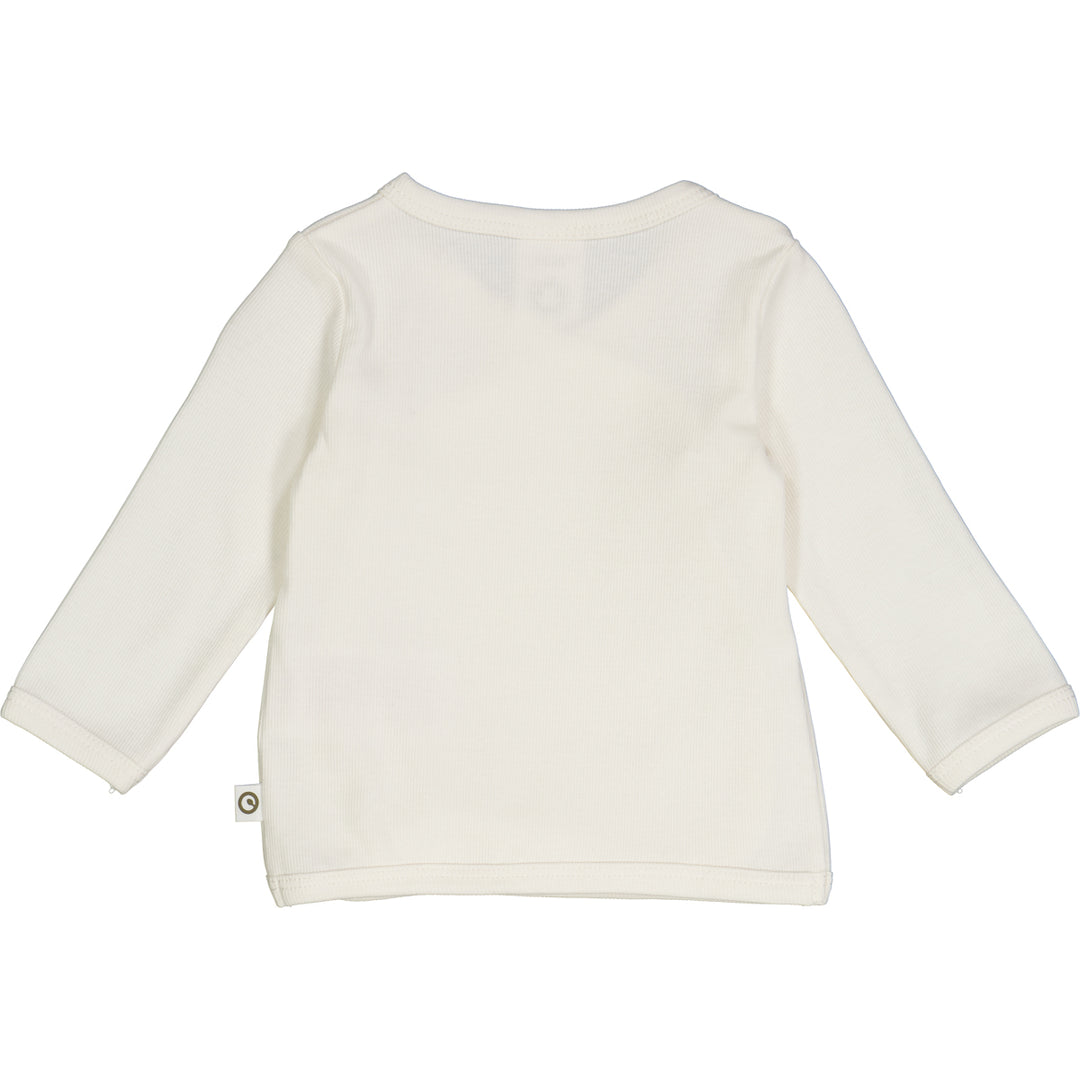 müsli RIB cardigan with cross closure L_S Tee Balsam cream 011100100