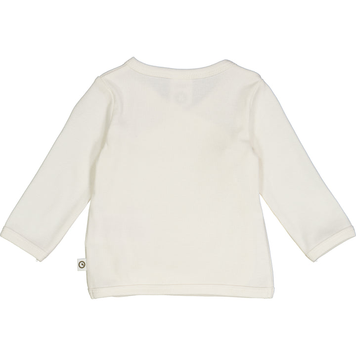müsli RIB cardigan with cross closure L_S Tee Balsam cream 011100100