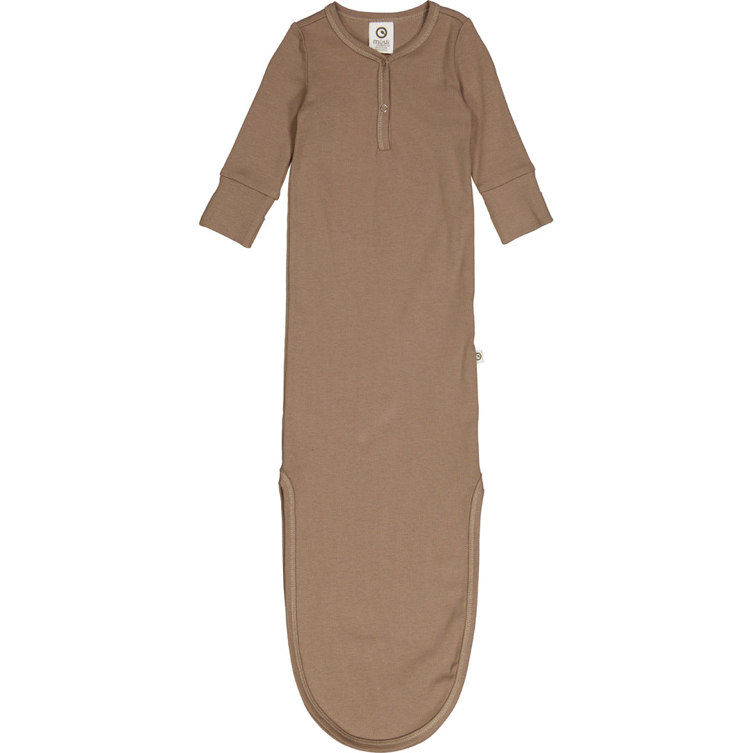 müsli RIB knot gown Bodystockings Walnut 017080802