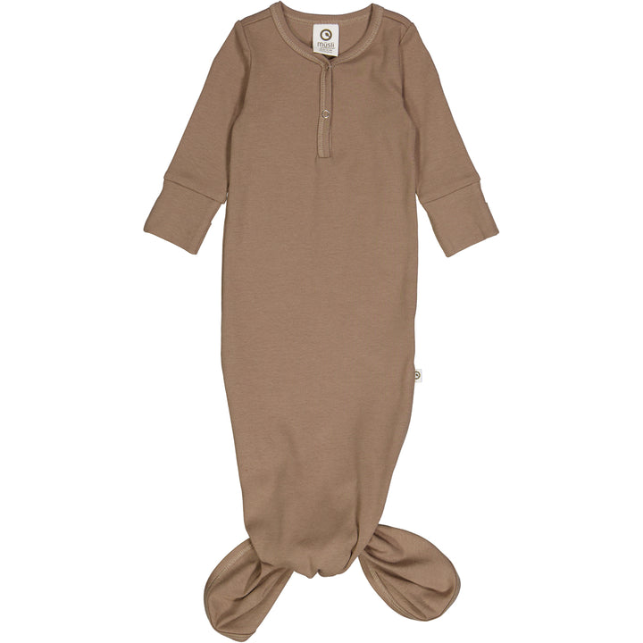 müsli RIB knot gown Bodystockings Walnut 017080802