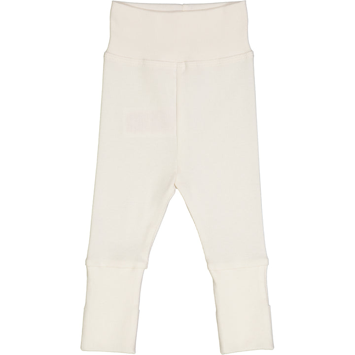 müsli RIB pants with foldable feet Pants Balsam cream 011100100