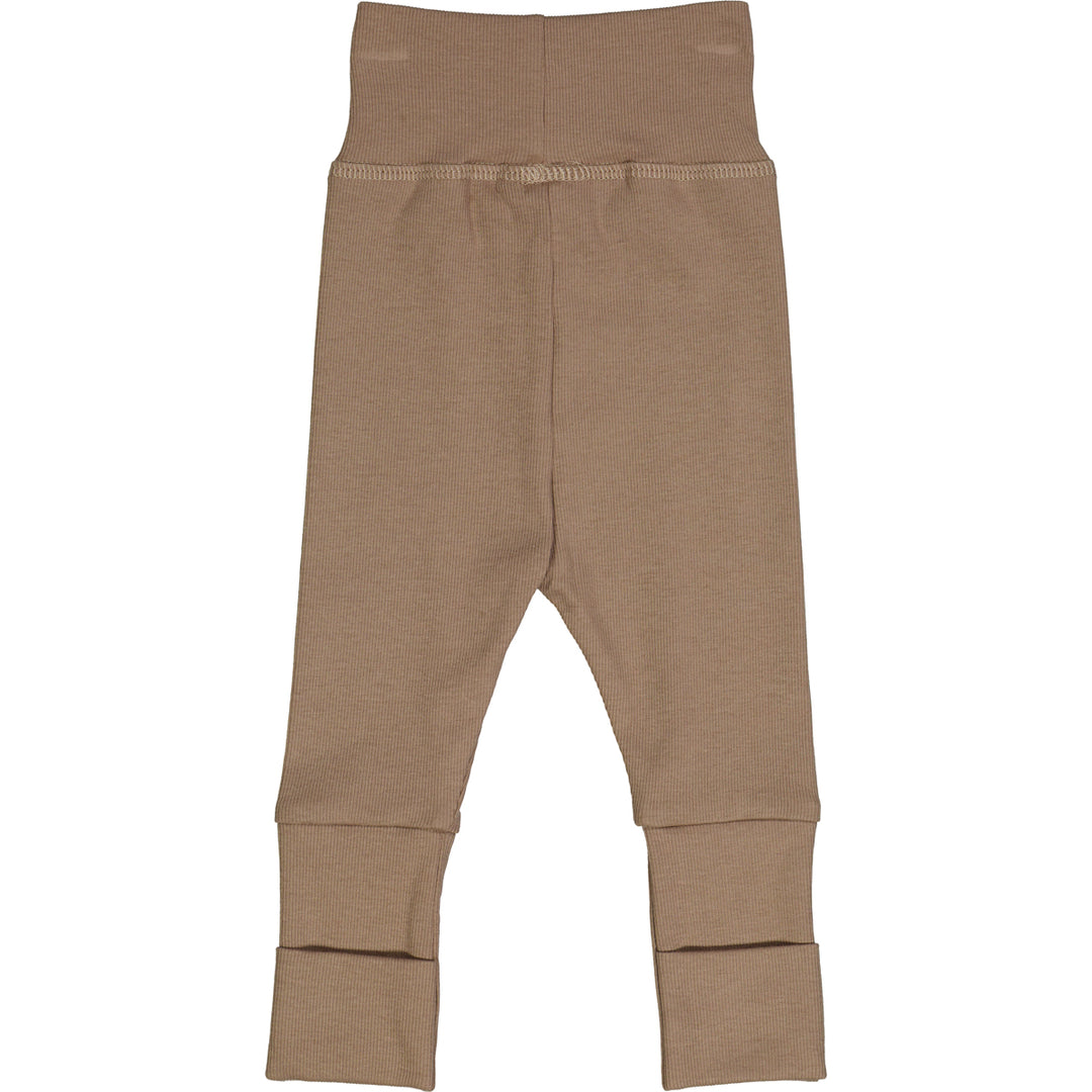 müsli RIB pants with foldable feet Pants Walnut 017080802