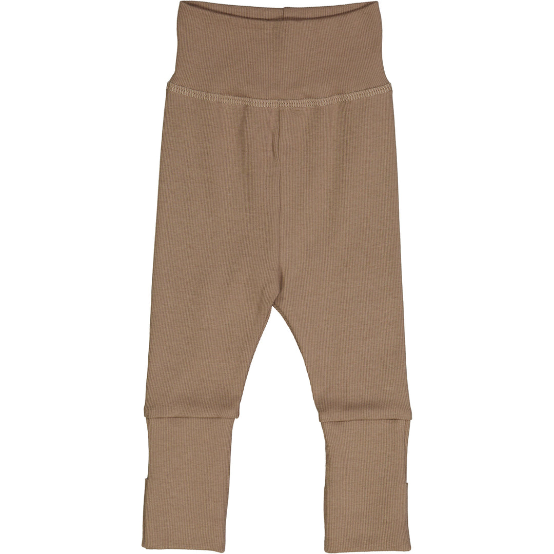 müsli RIB pants with foldable feet Pants Walnut 017080802