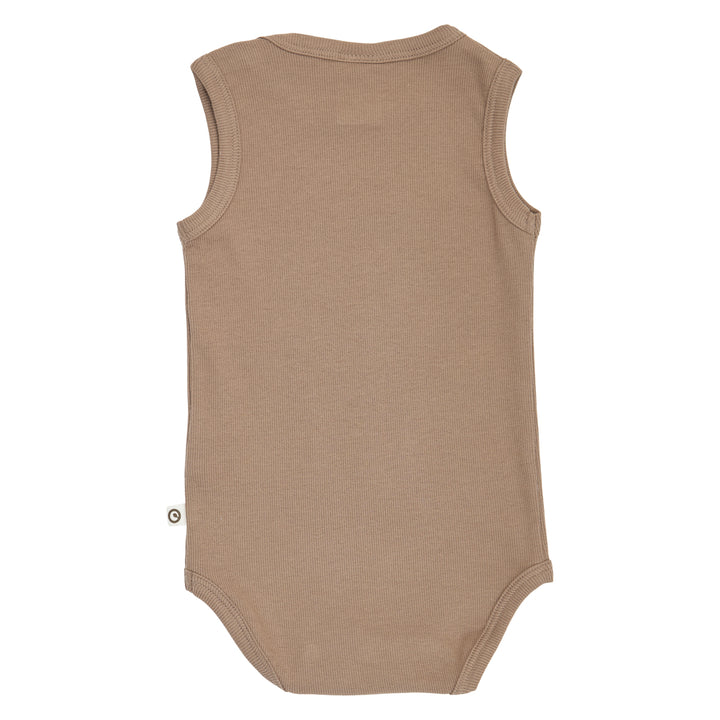 müsli RIB sleeveless body Bodystockings Walnut 017080802