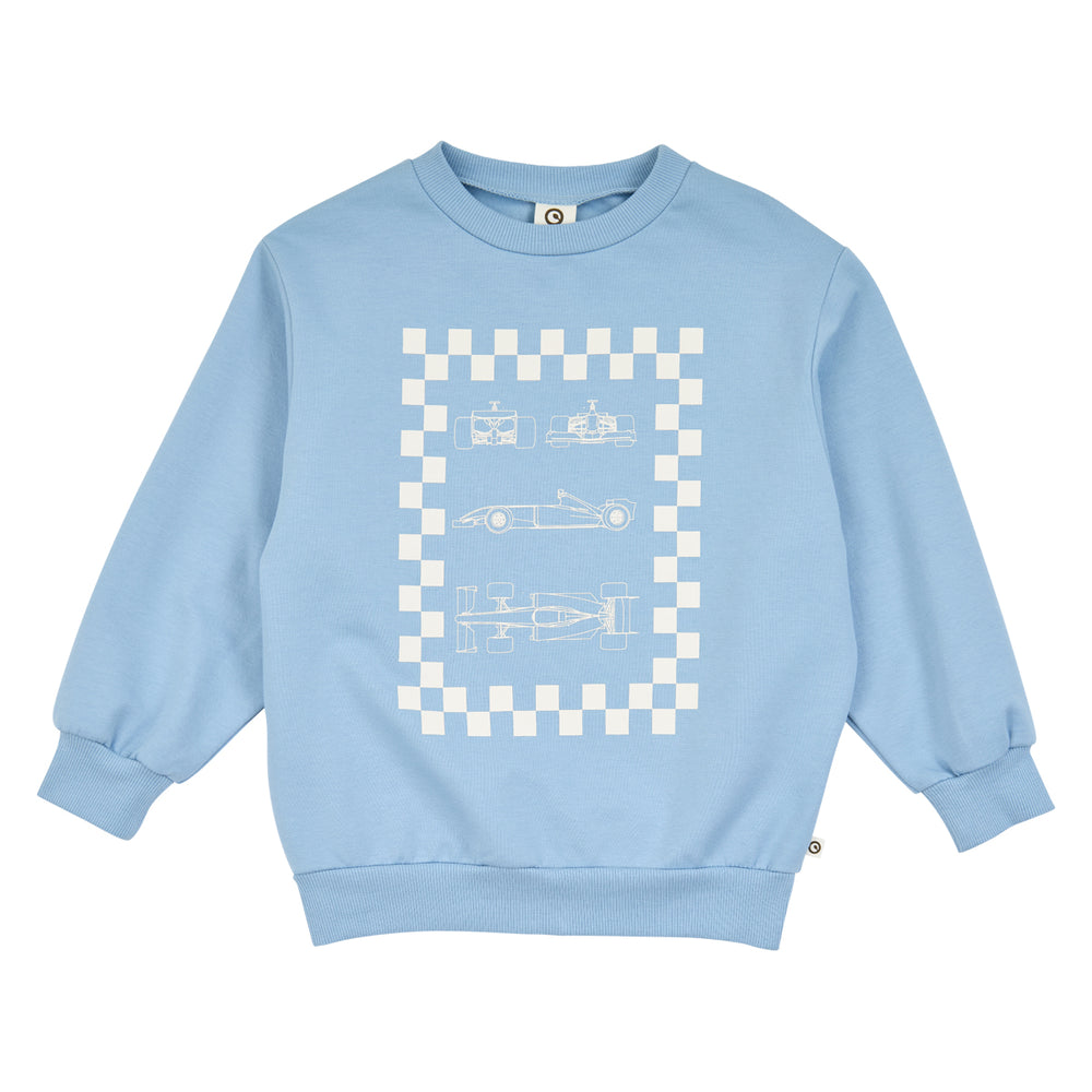 müsli Racing Sweatshirt L_S Tee Soft blue 016401601