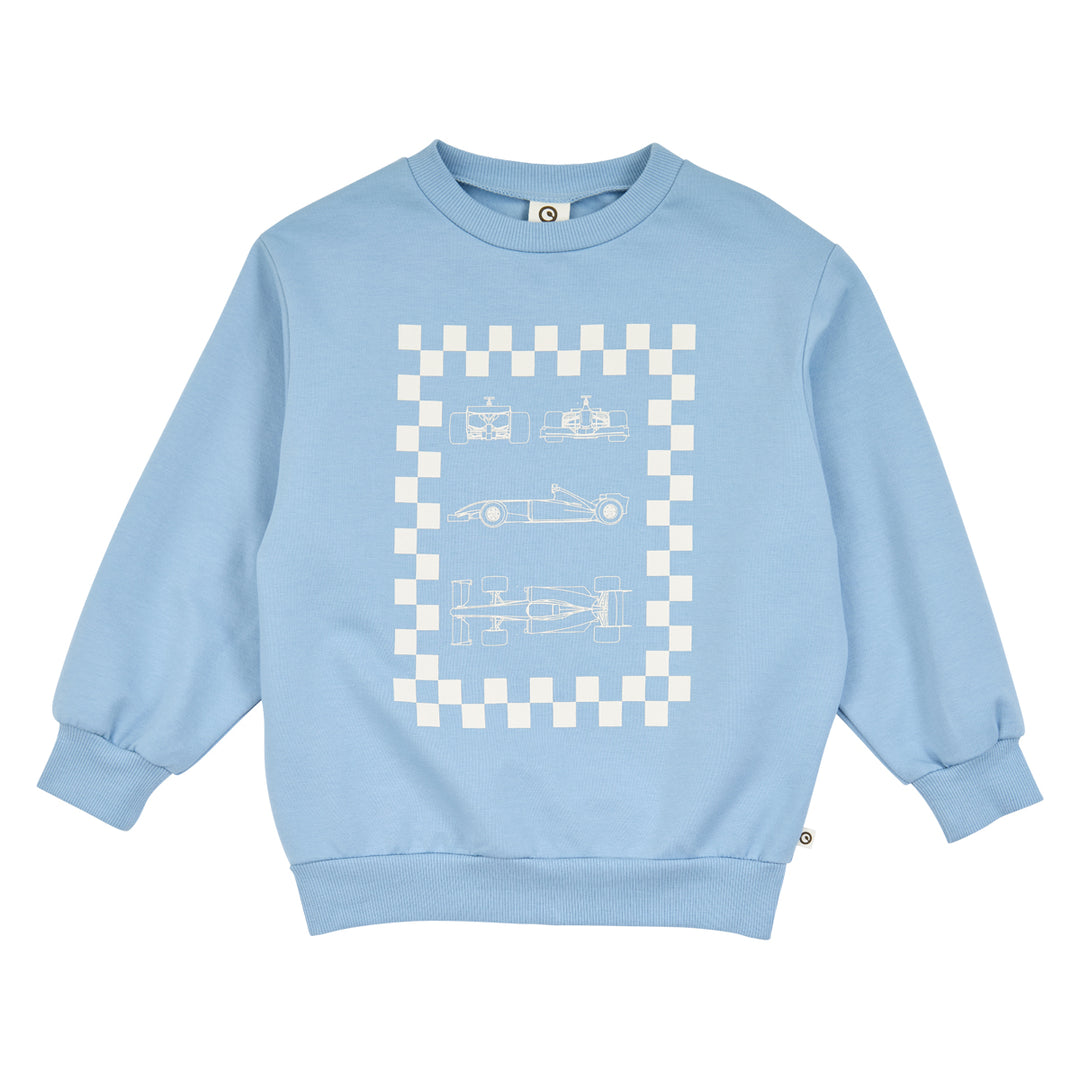 müsli Racing Sweatshirt L_S Tee Soft blue 016401601