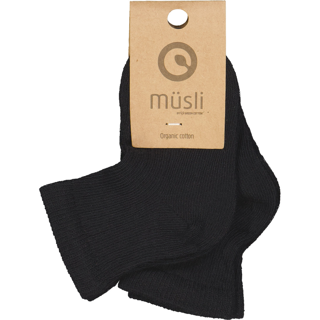 müsli Rib socks 2-pack Socks Black 019400706