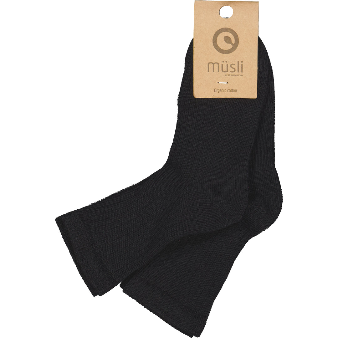 müsli Rib socks 2-pack Socks Black 019400706
