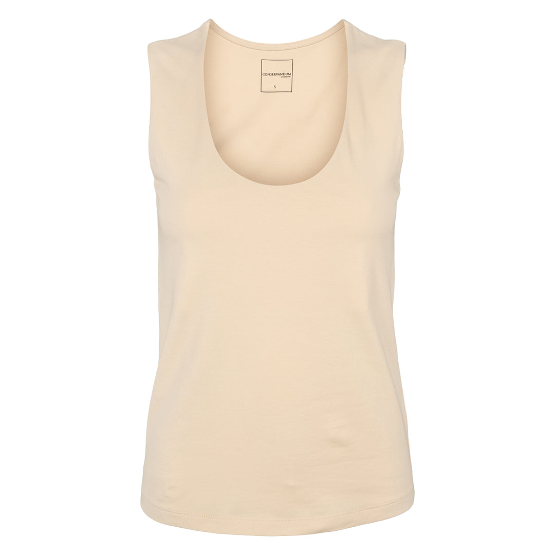 Conservandum SCOOP NECK top S_S Tee Oak 013040001