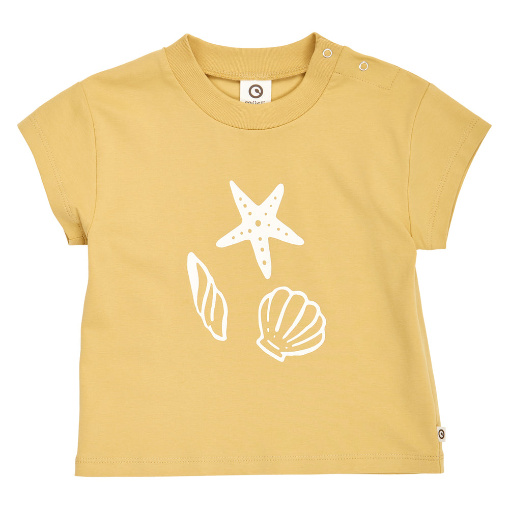 müsli SEA front print T-shirt S_S Tee Hemp 014072100