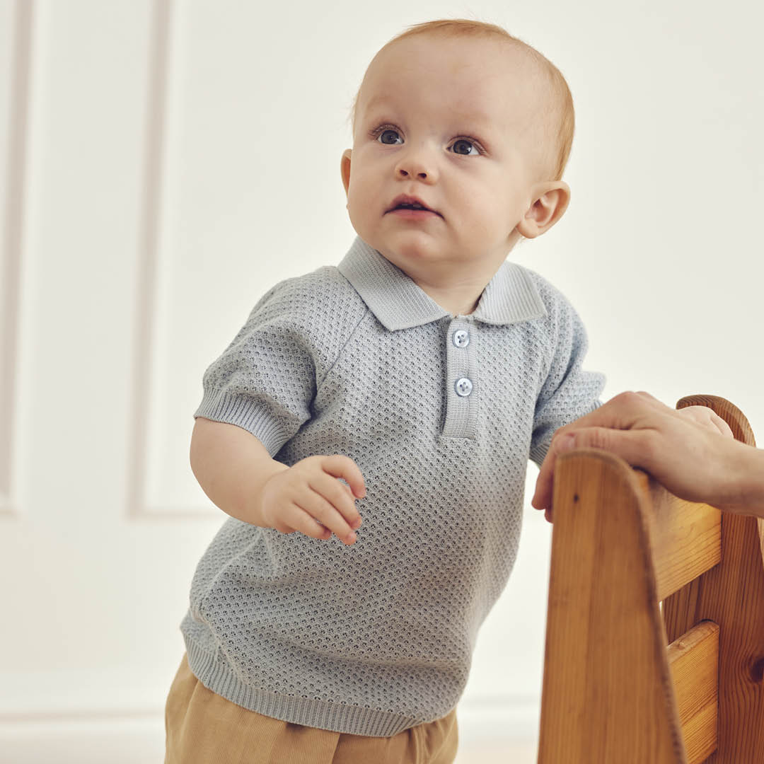 müsli SEA knit polo S_S Tee Ocean 014421102