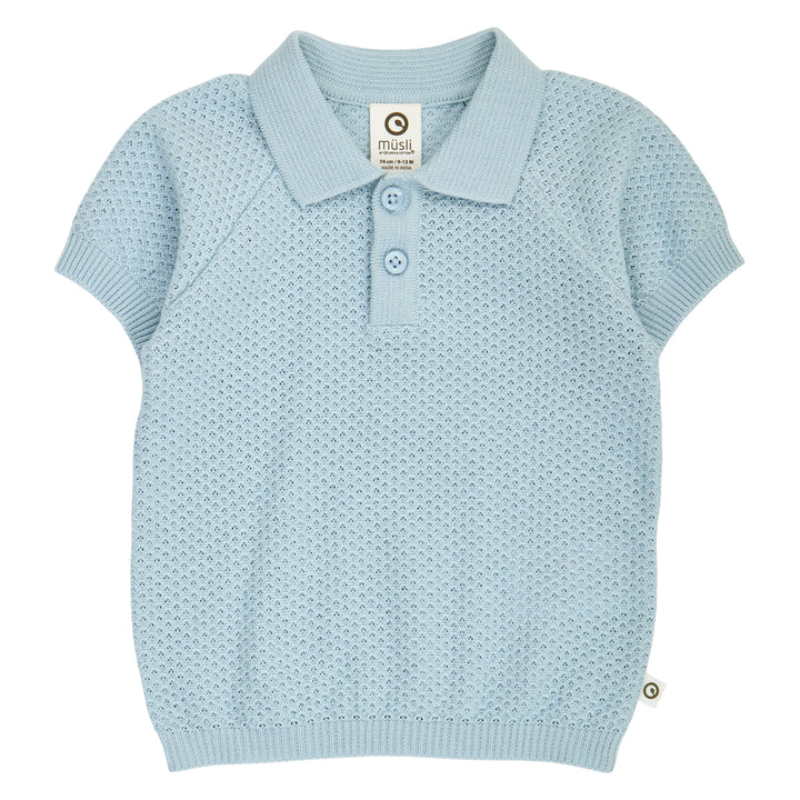 müsli SEA knit polo S_S Tee Ocean 014421102