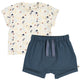müsli SEA printed 2-piece set Bodystockings Tofu/ Hemp/ Navy 690000308
