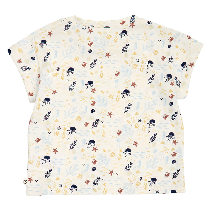 müsli SEA printed T-shirt S_S Tee Tofu/ Hemp/ Navy 690000308