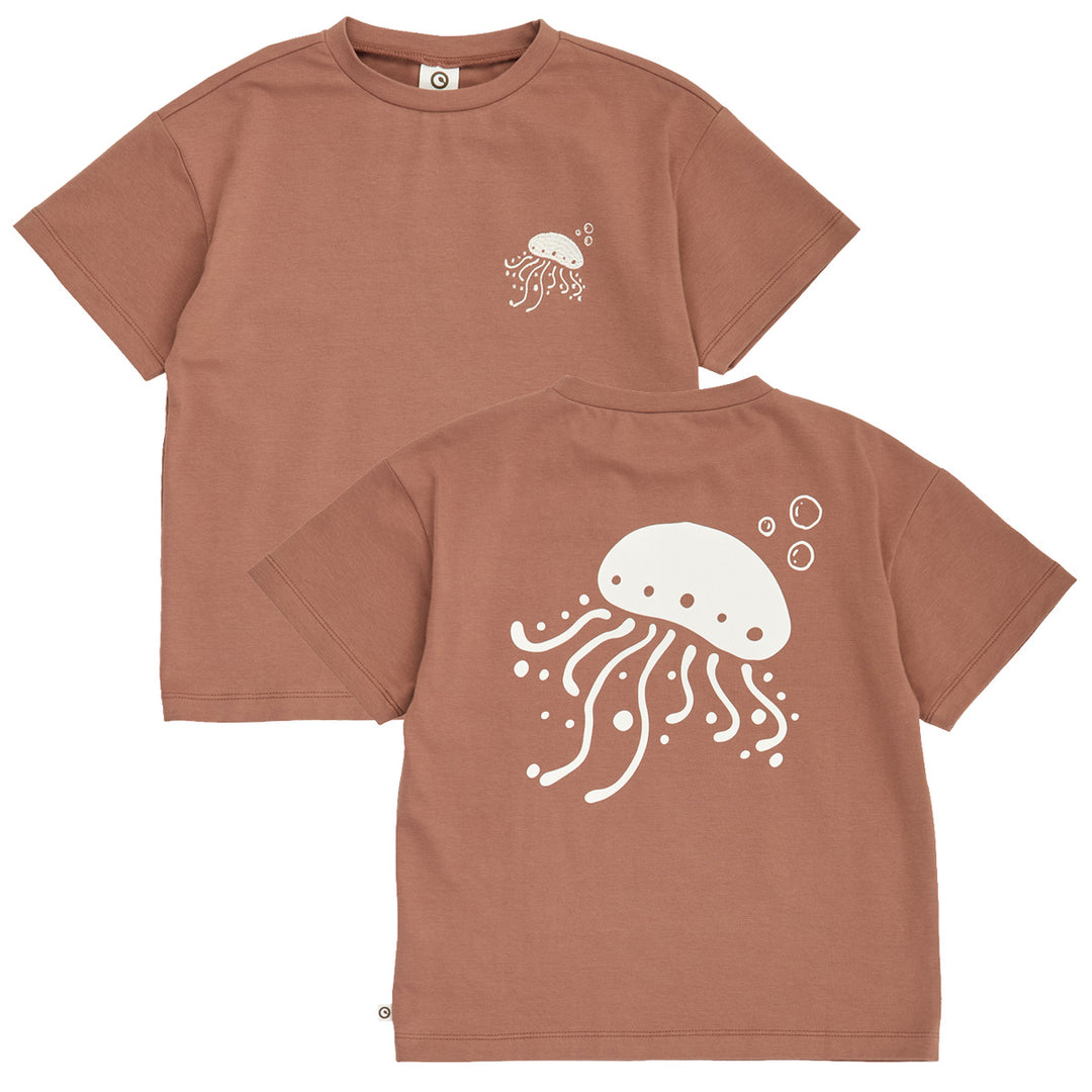 müsli SEA printed T-shirt S_S Tee Pecan 018142101