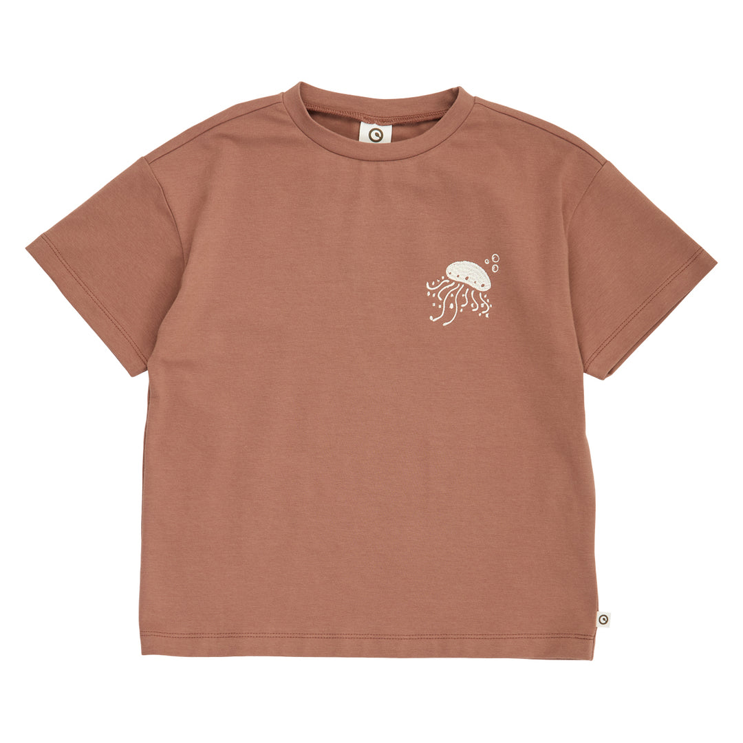 müsli SEA printed T-shirt S_S Tee Pecan 018142101