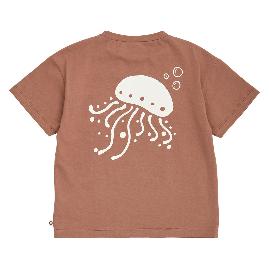 müsli SEA printed T-shirt S_S Tee Pecan 018142101