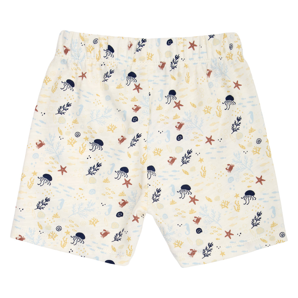 müsli SEA printed shorts Pants Tofu/ Hemp/ Navy 690000308