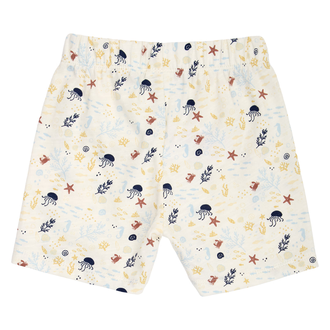müsli SEA printed shorts Pants Tofu/ Hemp/ Navy 690000308