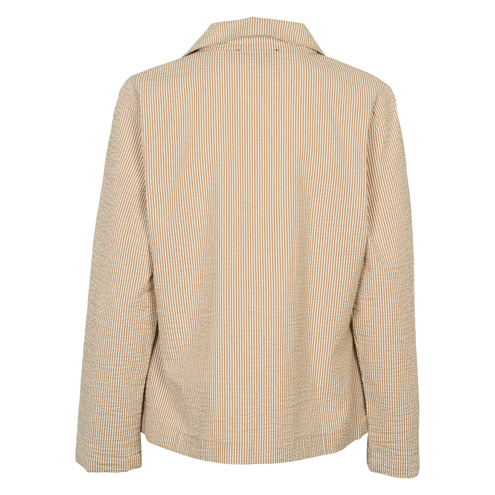 Conservandum SEERSUCKER STRIPE blazer jacket Cardigan Birch/ Muchi 690000346