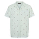 Conservandum SEERSUCKER STRIPE men's shirt Shirts & Blouses Tofu/ Ocean/ Mineral red 690000311