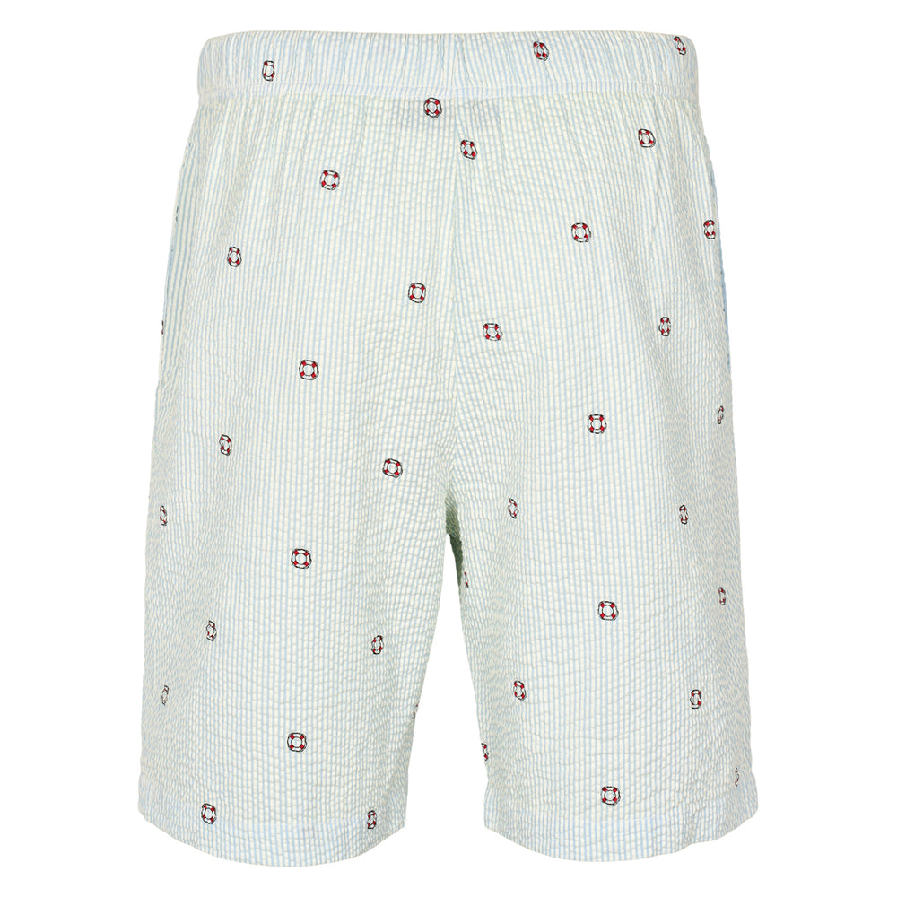Conservandum SEERSUCKER STRIPE men's shorts Pants Hemp/ Navy 690000309