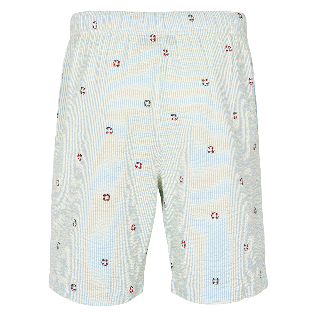 Conservandum SEERSUCKER STRIPE men's shorts Pants Hemp/ Navy 690000309