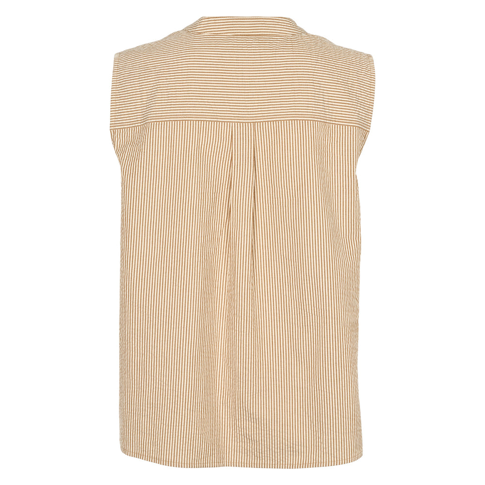 Conservandum SEERSUCKER STRIPE top S_S Tee Birch/ Muchi 690000346