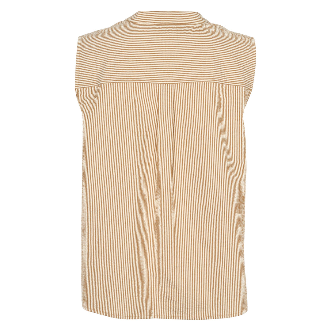 Conservandum SEERSUCKER STRIPE top S_S Tee Birch/ Muchi 690000346