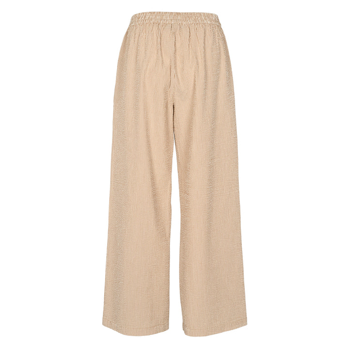 Conservandum SEERSUCKER STRIPE wide leg pants Pants Birch/ Muchi 690000346