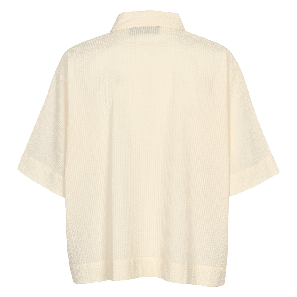 Conservandum SEERSUCKER box shirt S_S Tee Birch 013090500