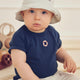 müsli SEERSUCKER lifebuoy T-shirt S_S Tee Navy 019403101